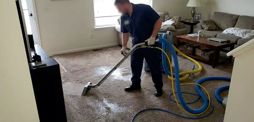 Flooded Basement Carpet Cleanup Baldwin City